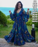 Presents This Beautiful Digital Printed Ethnic Wear Fully Flared Casual Gown Set Collection