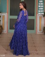 Latest Designer Pure Bandhani Print Work With Kutchi Patch Work Anarkali Gown Special For Navratri