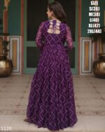 Latest Designer Pure Bandhani Print Work With Kutchi Patch Work Anarkali Gown Special For Navratri