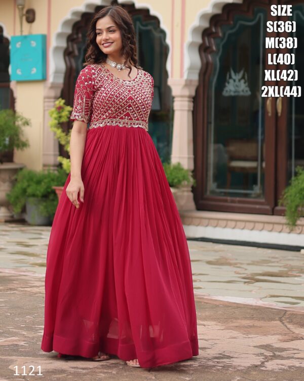Our Newly Updated For Women's Indian Faux Blooming Stylish Gown Dress For Wedding And Parties