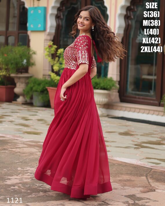 Our Newly Updated For Women's Indian Faux Blooming Stylish Gown Dress For Wedding And Parties