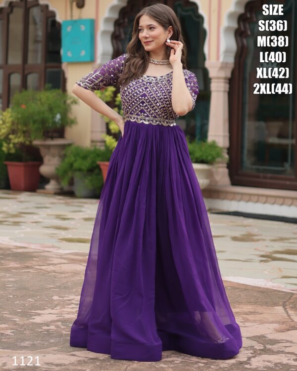 Our Newly Updated For Women's Indian Faux Blooming Stylish Gown Dress For Wedding And Parties