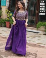 Our Newly Updated For Women's Indian Faux Blooming Stylish Gown Dress For Wedding And Parties