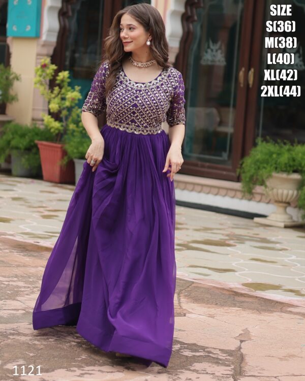 Our Newly Updated For Women's Indian Faux Blooming Stylish Gown Dress For Wedding And Parties