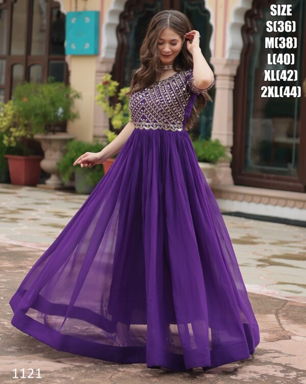Our Newly Updated For Women's Indian Faux Blooming Stylish Gown Dress For Wedding And Parties