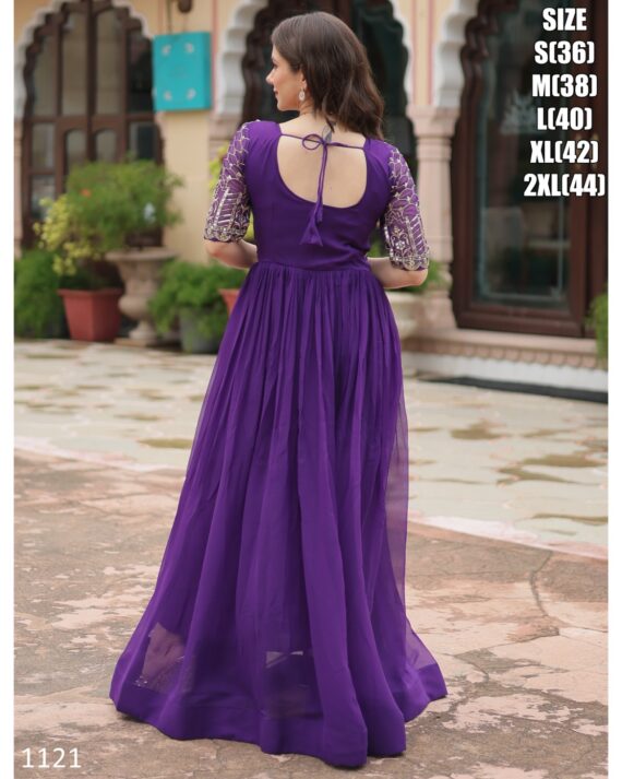 Our Newly Updated For Women's Indian Faux Blooming Stylish Gown Dress For Wedding And Parties