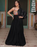 Ready To Wear The Indian Style Rayon Gowns In Raas Garba In Navratri Wear