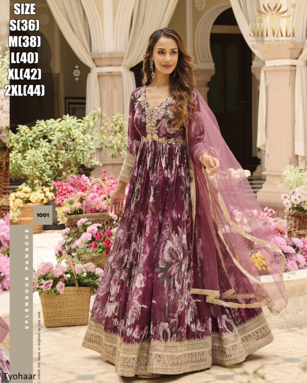 Exclusive New Heavy Georgette Ready to Wear Indian Wedding Gown