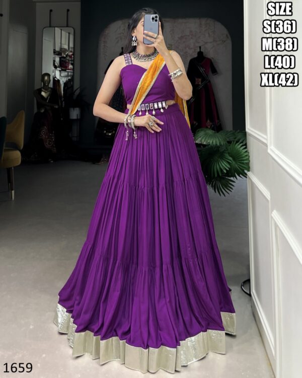 Irresistible Different Colours With Different Designs Of Lehenga Choli In Navratri Collection 2024