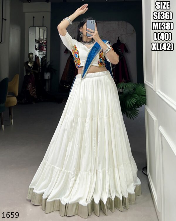 Irresistible Different Colours With Different Designs Of Lehenga Choli In Navratri Collection 2024