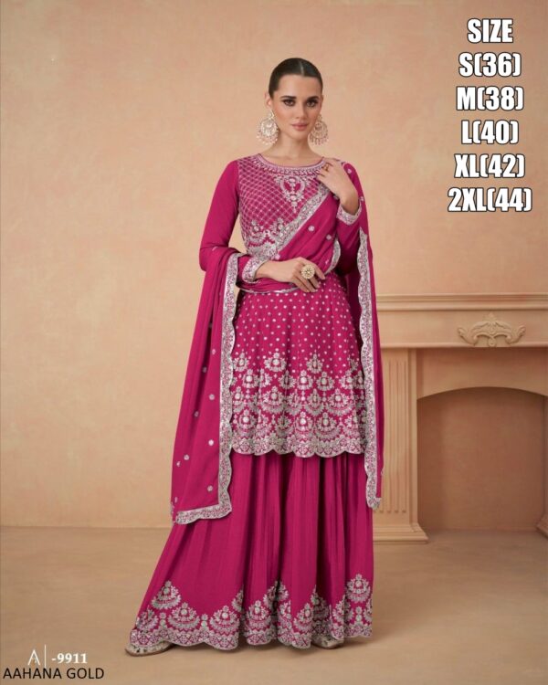 New Designer Elegance Parties, Wedding These Plazo Suits For Women's Wear Are Comfortable And Stunning Look