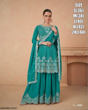New Designer Elegance Parties, Wedding These Plazo Suits For Women's Wear Are Comfortable And Stunning Look