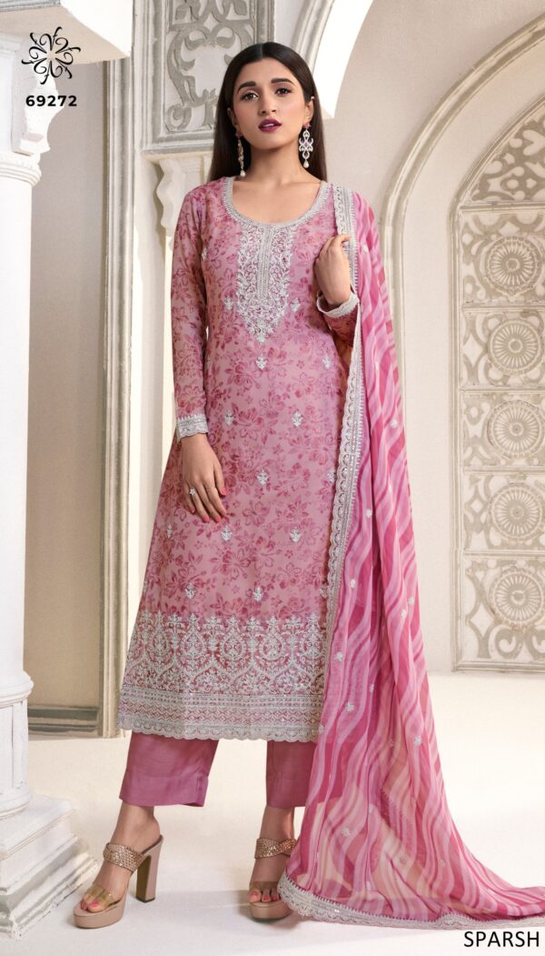 Ethnicrang Through Great Arrivals, Stylish And On-Trend Women's Organza Salwar Kameez
