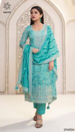 Ethnicrang Through Great Arrivals, Stylish And On-Trend Women's Organza Salwar Kameez