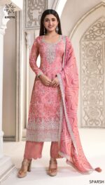 Ethnicrang Through Great Arrivals, Stylish And On-Trend Women's Organza Salwar Kameez