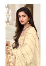 Attractive Variety Of Our Classic And Embellished Chinon Jacquard Salwar Kameez (Plazo Suit)