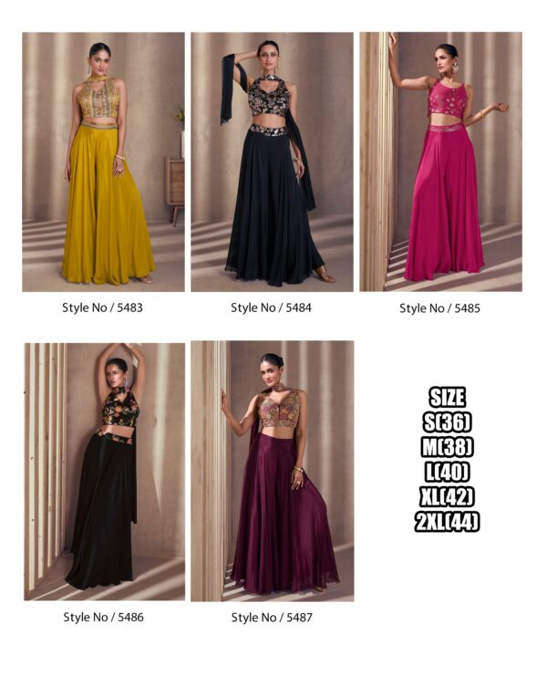 This Crop Top And Plazo Set Is a Perfect Ensemble For a Elegant Party Style Appearance