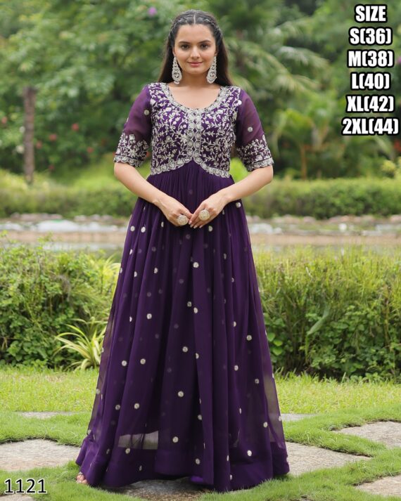 Our Newly Updated For Women's Indian Faux Blooming Stylish Gown Dress For Wedding And Parties