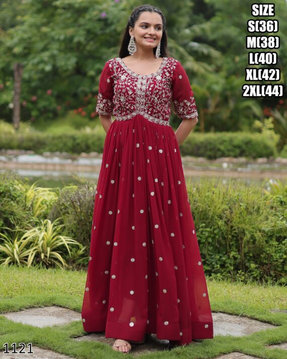 Our Newly Updated For Women's Indian Faux Blooming Stylish Gown Dress For Wedding And Parties