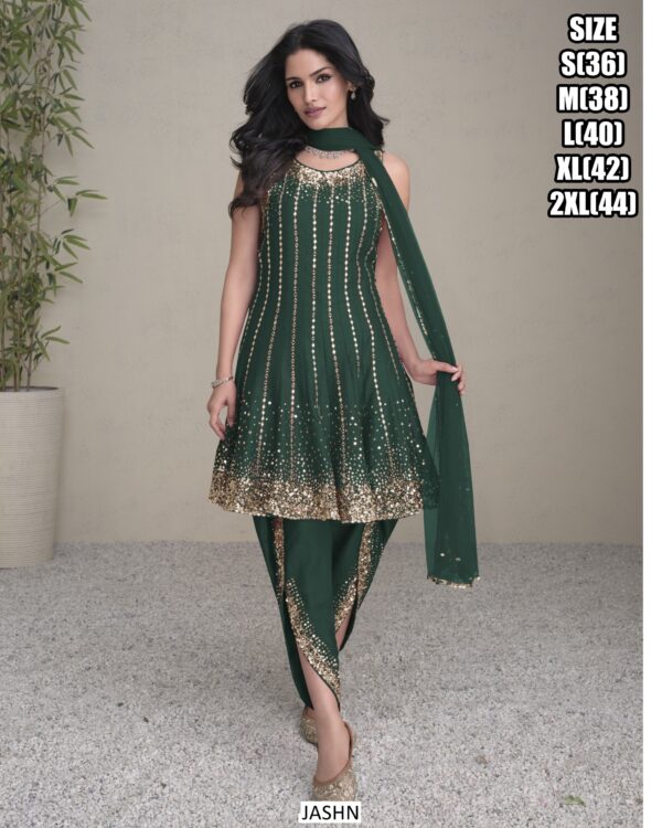 This Modern Fashionable Salwar Suits Is Available With Embroidery Works And Fabric like Real Premium Silk