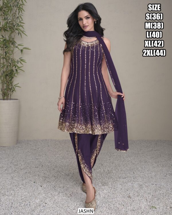 This Modern Fashionable Salwar Suits Is Available With Embroidery Works And Fabric like Real Premium Silk