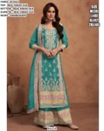 Introducing Our New Exclusive Embroidery Work Glossy Simar Silk Salwar Kameez Collection