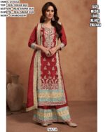 Introducing Our New Exclusive Embroidery Work Glossy Simar Silk Salwar Kameez Collection