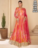 Introducing Our Latest Stitched Georgette Flared Gown In A Variety Of Styles And Designs