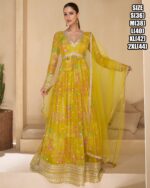 Introducing Our Latest Stitched Georgette Flared Gown In A Variety Of Styles And Designs