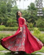 Special Navratri Season Traditional Kutchi Gamthi Work Rayon Indian Gowns