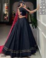 Cotton Chaniya Choli And Bandhej Print With Colourful Paper Mirror Work Dupatta Set For Navratri Special