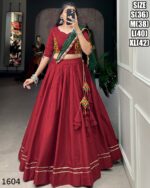 Cotton Chaniya Choli And Bandhej Print With Colourful Paper Mirror Work Dupatta Set For Navratri Special