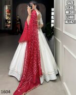 Cotton Chaniya Choli And Bandhej Print With Colourful Paper Mirror Work Dupatta Set For Navratri Special