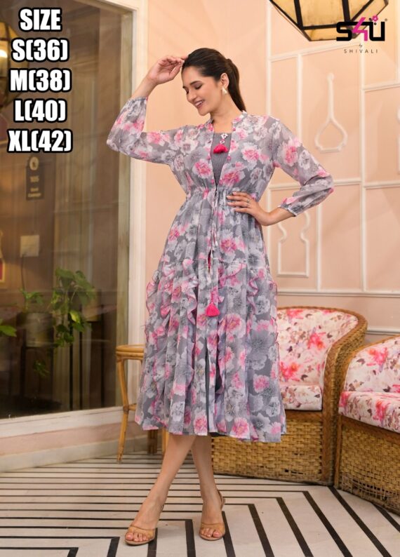 Our New Casual Dresses In Collection These Very Comfortable Sheer Printed Jackets With Perfectly Fit Midis