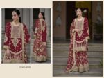 Indian And Pakistani Women's Chinon Sharara Salwar Kameez Suits Can Be Worn In Wedding