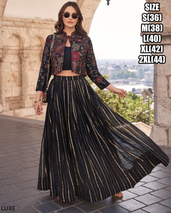 Crop Top And Lehenga With Exclusive Shrugs Are Perfect Look For Elegant Parties Or Weddings