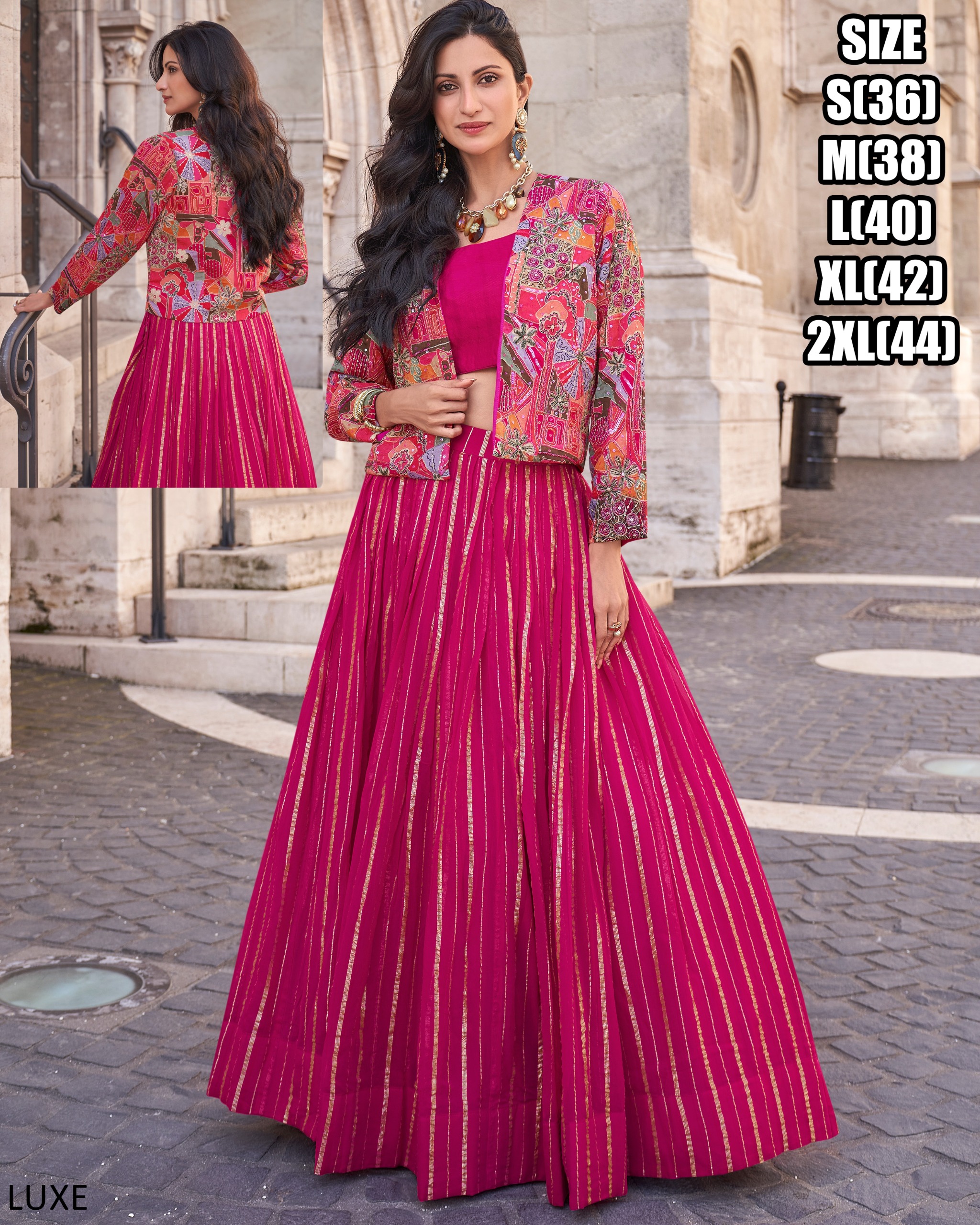 Crop Top And Lehenga With Exclusive Shrugs Are Perfect Look For Elegant  Parties Or Weddings