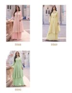 Glamorous Embroidery Work In Different Colors Of Georgette Fabric Plazo Suits For Festive Season