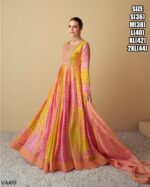 Introducing Our Exquisite Digital Printed Designer Muslin Gown Dress, That Is Parfect For Any Occasion