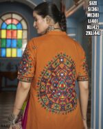 This Outfit Can Wear In A Navratri Festival In Features A Stylish Crop Top, Jacket And Matching Lehengas Made From Viscose Rayon