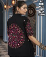 This Outfit Can Wear In A Navratri Festival In Features A Stylish Crop Top, Jacket And Matching Lehengas Made From Viscose Rayon