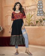 New Launching Navratri Special Beautiful Embroidery Work Rayon Kurti Collection 2024