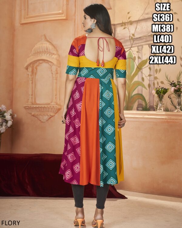 New Launching Navratri Special Beautiful Embroidery Work Rayon Kurti Collection 2024