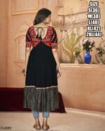 New Launching Navratri Special Beautiful Embroidery Work Rayon Kurti Collection 2024