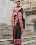 Presenting Party Wear Designer Un-Stitch Pure Soft Banarasi Silk Saree With Blouse