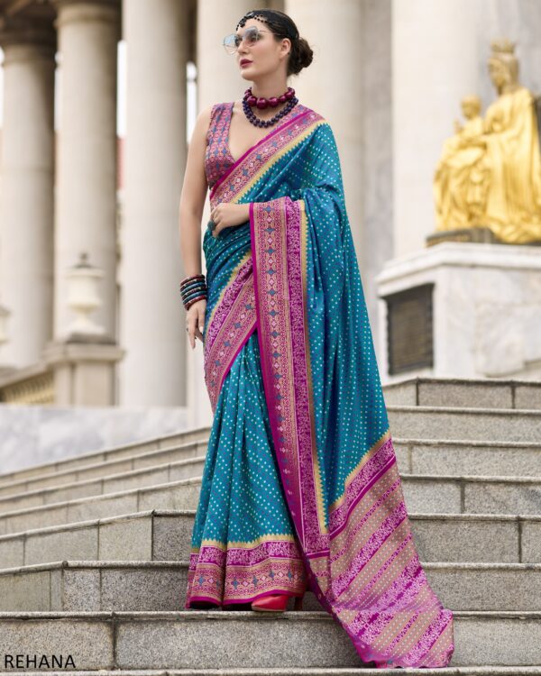 Presenting Party Wear Designer Un-Stitch Pure Soft Banarasi Silk Saree With Blouse