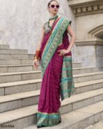 Presenting Party Wear Designer Un-Stitch Pure Soft Banarasi Silk Saree With Blouse