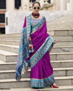 Presenting Party Wear Designer Un-Stitch Pure Soft Banarasi Silk Saree With Blouse