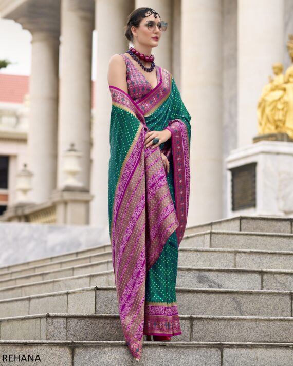 Presenting Party Wear Designer Un-Stitch Pure Soft Banarasi Silk Saree With Blouse