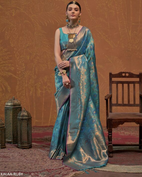 Buy Un-Stitch Handloom Weaving Silk Sarees Collection To Wear In Weddings